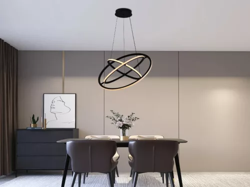 LED design mennyezeti lámpa 105W, 6300 lm, 3000K-6500K, IP20, 400+500+600 mm - J4350/B