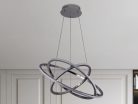 LED design mennyezeti lámpa 105W, 6300 lm, 3000K-6500K, IP20, 400+500+600 mm - J4350/CH