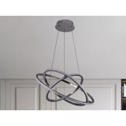   LED design mennyezeti lámpa 105W, 6300 lm, 3000K-6500K, IP20, 400+500+600 mm - J4350/CH