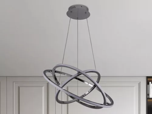 LED design mennyezeti lámpa 105W, 6300 lm, 3000K-6500K, IP20, 400+500+600 mm - J4350/CH