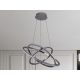 LED design mennyezeti lámpa 105W, 6300 lm, 3000K-6500K, IP20, 400+500+600 mm - J4350/CH