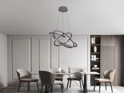 LED design mennyezeti lámpa 105W, 6300 lm, 3000K-6500K, IP20, 400+500+600 mm - J4350/CH