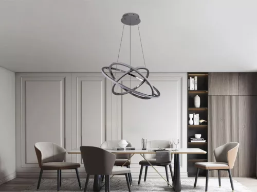 LED design mennyezeti lámpa 105W, 6300 lm, 3000K-6500K, IP20, 400+500+600 mm - J4350/CH