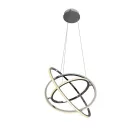 LED design mennyezeti lámpa 105W, 6300 lm, 3000K-6500K, IP20, 400+500+600 mm - J4350/CH