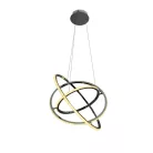 LED design mennyezeti lámpa 105W, 6300 lm, 3000K-6500K, IP20, 400+500+600 mm - J4350/CH