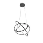 LED design mennyezeti lámpa 105W, 6300 lm, 3000K-6500K, IP20, 400+500+600 mm - J4350/CH