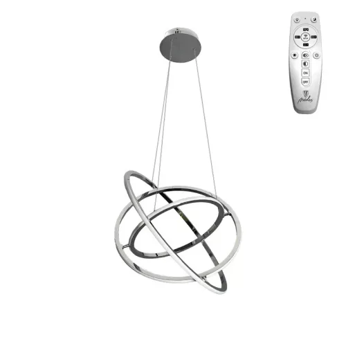 LED design mennyezeti lámpa 105W, 6300 lm, 3000K-6500K, IP20, 400+500+600 mm - J4350/CH