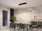 LED design mennyezeti lámpa 70W, 4200 lm, 3000K-6500K, IP20, 1000 mm - J4351/B