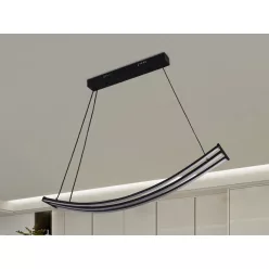   LED design mennyezeti lámpa 70W, 4200lm, 3000-6500K, IP20, fém-akril - J4354/B