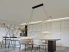 LED design mennyezeti lámpa 70W, 4200lm, 3000-6500K, IP20, fém-akril - J4354/B