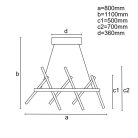 LED mennyezeti lámpa SMART vezérléssel 80W 4100lm 3000-6500K IP20 - J4356/B