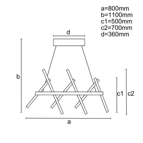 LED mennyezeti lámpa SMART vezérléssel 80W 4100lm 3000-6500K IP20 - J4356/B