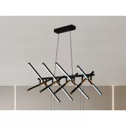   LED design mennyezeti lámpa 100W 500x5 + 700x3 mm IP20 3000-6500K dimmelhető SMART vezérlés - J4357/