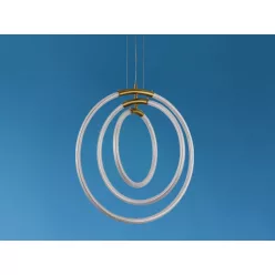   LED design függőlámpa 35W, 3500lm, 3000-6500K, IP20, fém-akril - J4358/G