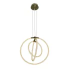 LED design függőlámpa 35W, 3500lm, 3000-6500K, IP20, fém-akril - J4358/G