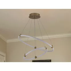   LED design mennyezeti lámpa 30W, 2800lm, 3000-6500K, IP20, fém-akril - J4359/G