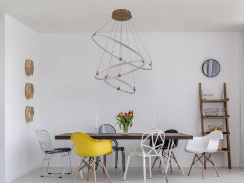 LED design mennyezeti lámpa 45W, 4300lm, 3000-6500K, IP20, fém-akril - J4360/G