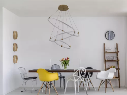 LED design mennyezeti lámpa 45W, 4300lm, 3000-6500K, IP20, fém-akril - J4360/G