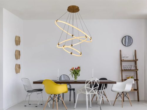 LED design mennyezeti lámpa 45W, 4300lm, 3000-6500K, IP20, fém-akril - J4360/G