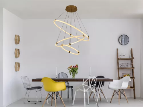 LED design mennyezeti lámpa 45W, 4300lm, 3000-6500K, IP20, fém-akril - J4360/G