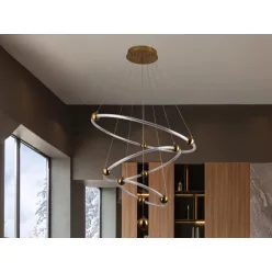   LED design függőlámpa 45W, 4300lm, 3000-6500K, IP20, fém-akril - J4361/G