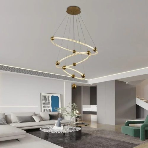 LED design függőlámpa 45W, 4300lm, 3000-6500K, IP20, fém-akril - J4361/G