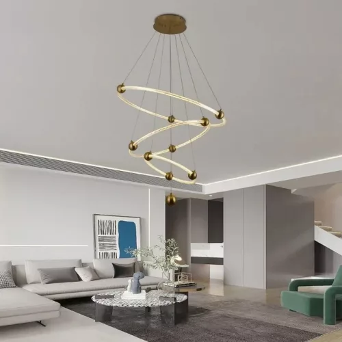 LED design függőlámpa 45W, 4300lm, 3000-6500K, IP20, fém-akril - J4361/G