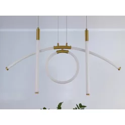   LED design függőlámpa 25W, 2400lm, 3000-6500K, IP20, fém-akril - J4362/G