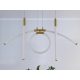 LED design függőlámpa 25W, 2400lm, 3000-6500K, IP20, fém-akril - J4362/G