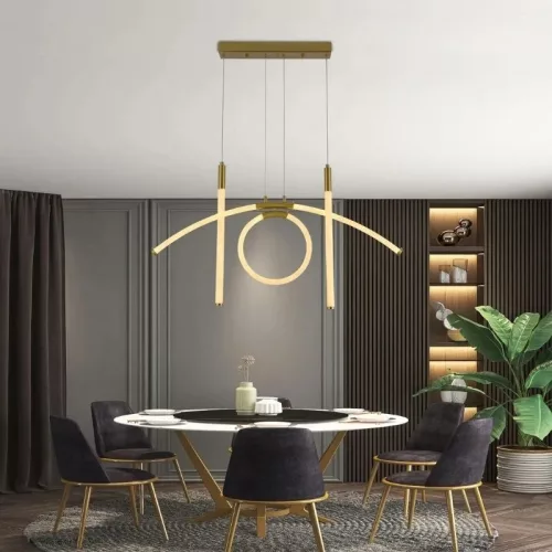 LED design függőlámpa 25W, 2400lm, 3000-6500K, IP20, fém-akril - J4362/G