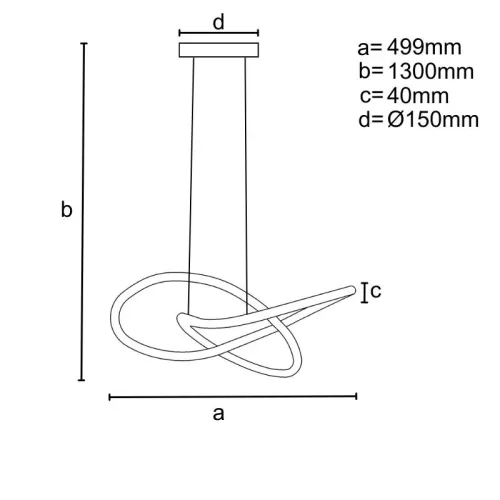 LED design függőlámpa 30W, 2800lm, 3000-6500K, IP20, fém-akril - J4363/G