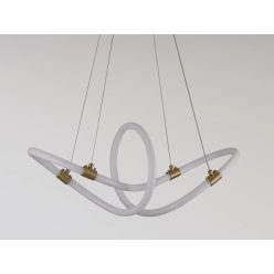   LED design függőlámpa 25W 2400lm E27 dimmelhető 3000-6500K IP20 fém/akril 600mm - J4364/G