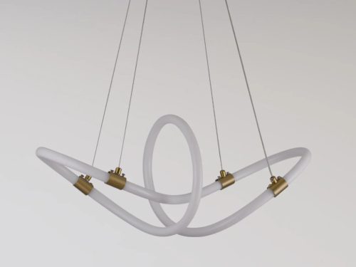 LED design függőlámpa 25W 2400lm E27 dimmelhető 3000-6500K IP20 fém/akril 600mm - J4364/G