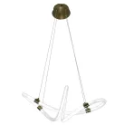 LED design függőlámpa 25W 2400lm E27 dimmelhető 3000-6500K IP20 fém/akril 600mm - J4364/G