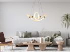 LED design függőlámpa 25W 2400lm E27 dimmelhető 3000-6500K IP20 fém/akril 600mm - J4364/G