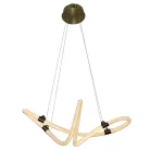 LED design függőlámpa 25W 2400lm E27 dimmelhető 3000-6500K IP20 fém/akril 600mm - J4364/G