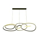 LED design mennyezeti lámpa 150W, 8800 lm, 3000K-6500K, IP20, fém-akril - J4367/B