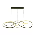 LED design mennyezeti lámpa 150W, 8800 lm, 3000K-6500K, IP20, fém-akril - J4367/B