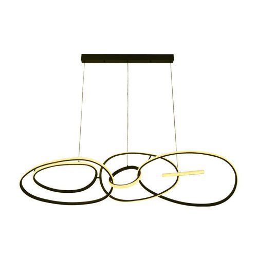 LED design mennyezeti lámpa 150W, 8800 lm, 3000K-6500K, IP20, fém-akril - J4367/B