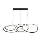 LED design mennyezeti lámpa 150W, 8800 lm, 3000K-6500K, IP20, fém-akril - J4367/B