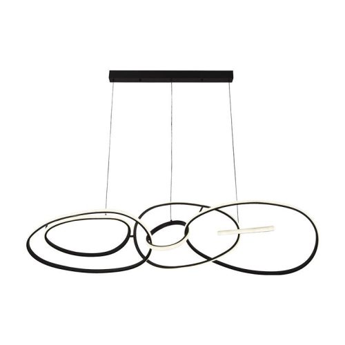 LED design mennyezeti lámpa 150W, 8800 lm, 3000K-6500K, IP20, fém-akril - J4367/B