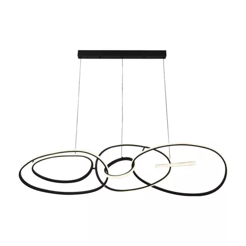 LED design mennyezeti lámpa 150W, 8800 lm, 3000K-6500K, IP20, fém-akril - J4367/B