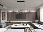 LED design mennyezeti lámpa 150W, 8800 lm, 3000K-6500K, IP20, fém-akril - J4367/B