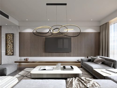 LED design mennyezeti lámpa 150W, 8800 lm, 3000K-6500K, IP20, fém-akril - J4367/B