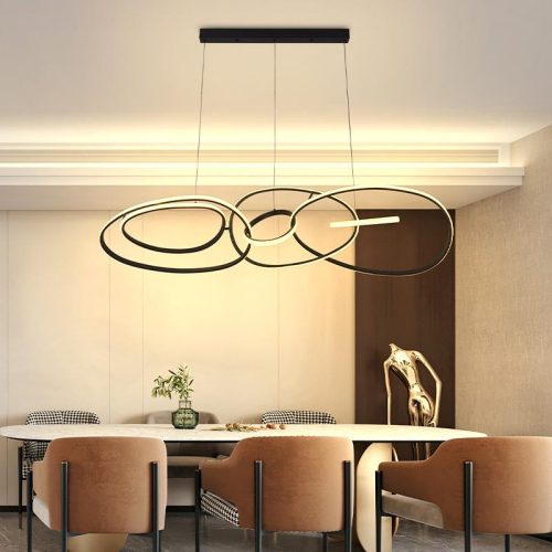 LED design mennyezeti lámpa 150W, 8800 lm, 3000K-6500K, IP20, fém-akril - J4367/B