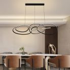 LED design mennyezeti lámpa 150W, 8800 lm, 3000K-6500K, IP20, fém-akril - J4367/B