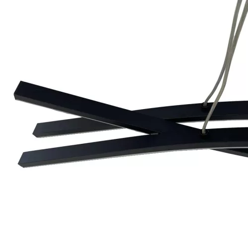 LED design mennyezeti lámpa 80W, 3500 lm, 3000K-6500K, IP20, fém-akril - J4368/B