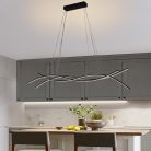 LED design mennyezeti lámpa 80W, 3500 lm, 3000K-6500K, IP20, fém-akril - J4368/B