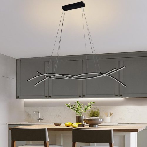 LED design mennyezeti lámpa 80W, 3500 lm, 3000K-6500K, IP20, fém-akril - J4368/B