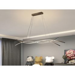   LED design mennyezeti lámpa 80W, 3500 lm, 3000K-6500K, IP20, fém-akril - J4368/G